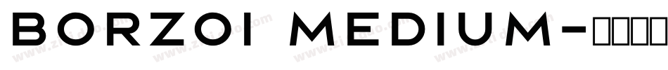 Borzoi Medium字体转换